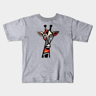 Picasso-Inspired Giraffe: Artistic Abstraction Kids T-Shirt